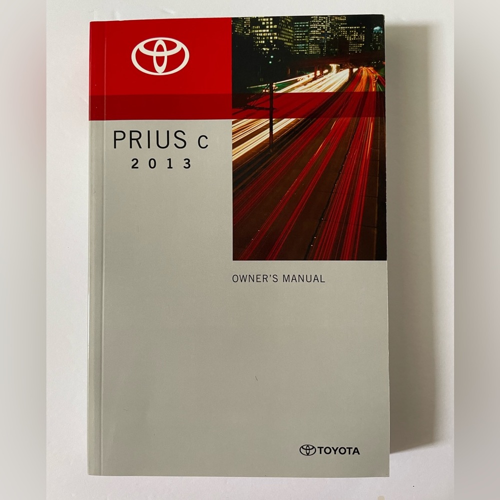 Toyota Prius c 2013 Owner's Manual